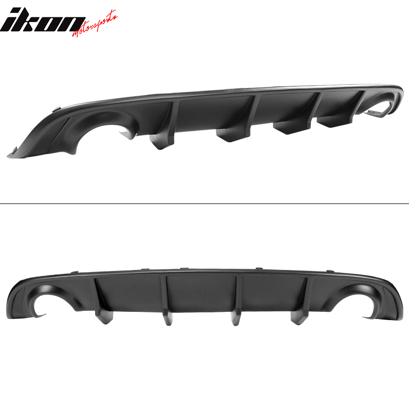 Fits 15-23 Dodge Charger SRT Rear Bumper Diffuser & 2PC Side Aprons Matte Black