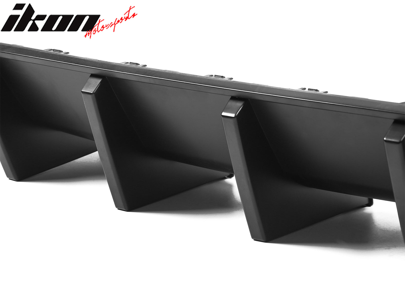 Fits 20-23 Dodge Charger Widebody Matte Black Rear Bumper Diffuser IKON Style PP