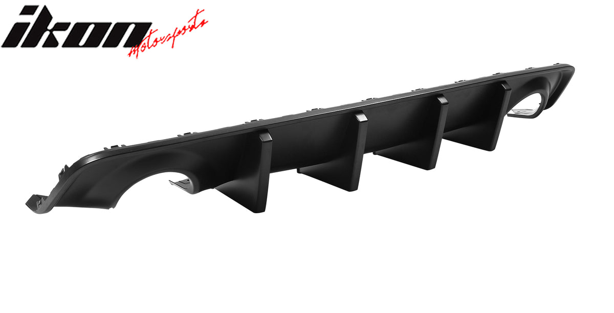 Fits 20-23 Dodge Charger Widebody Matte Black Rear Bumper Diffuser IKON Style PP