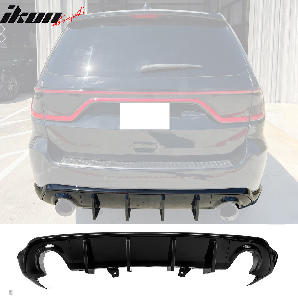 2011-2024 Dodge Durango Rear Bumper Lip Diffuser V1 Gloss Black Apron