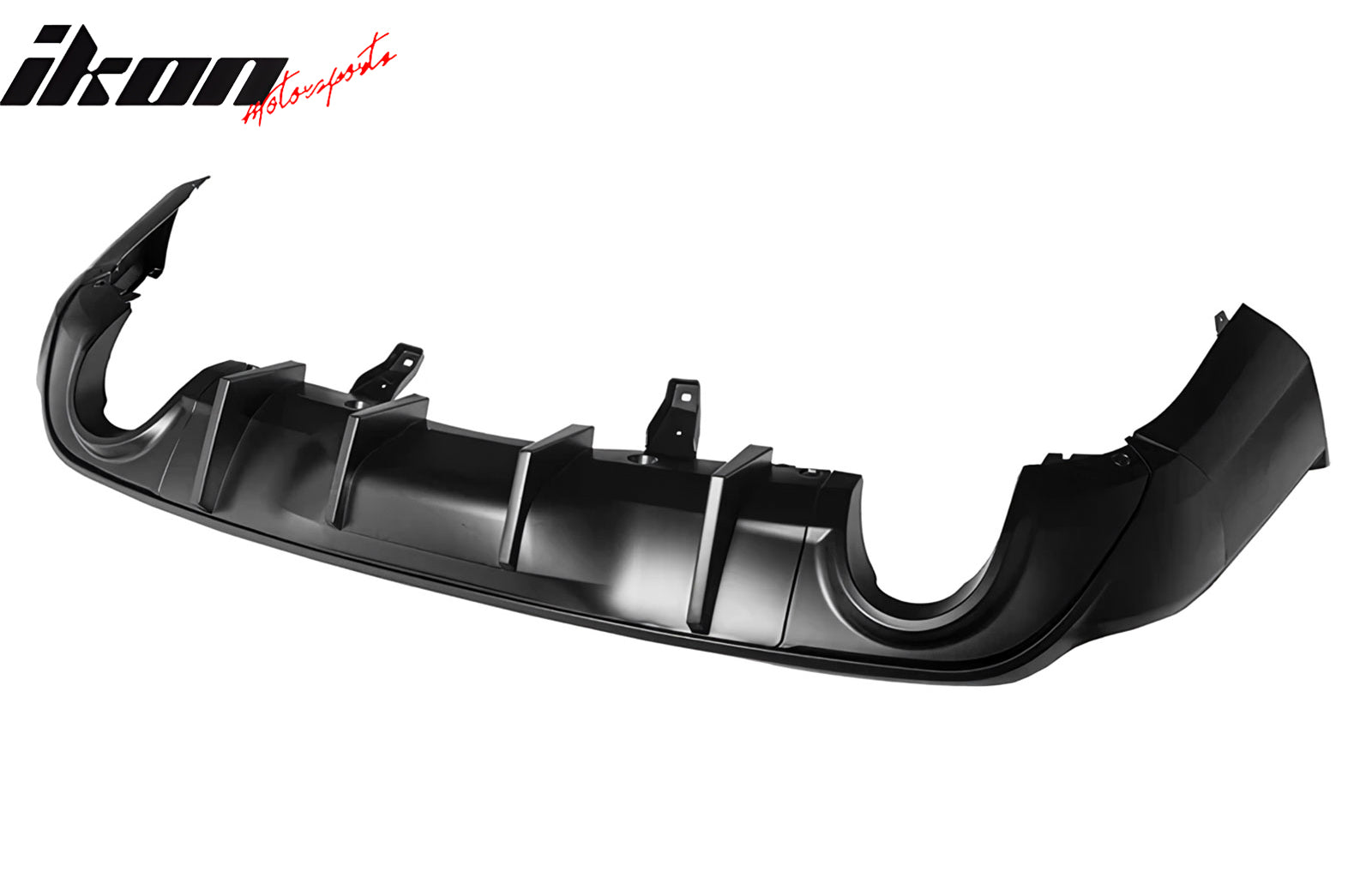 Fits 11-24 Dodge Durango Rear Bumper Lip Diffuser Matte Black V2 Valance Canard