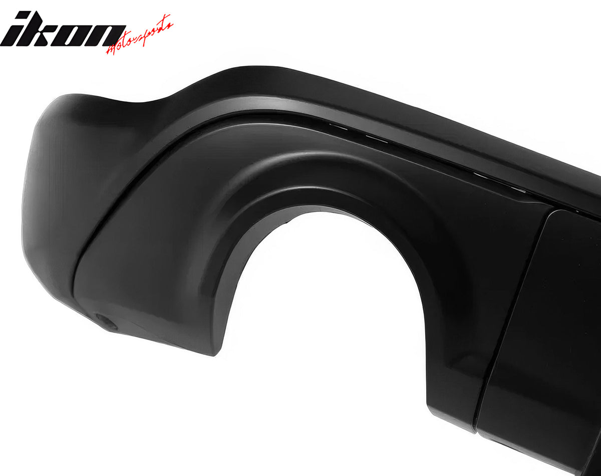 Fits 11-24 Dodge Durango Rear Bumper Lip Diffuser Matte Black V2 Valance Canard