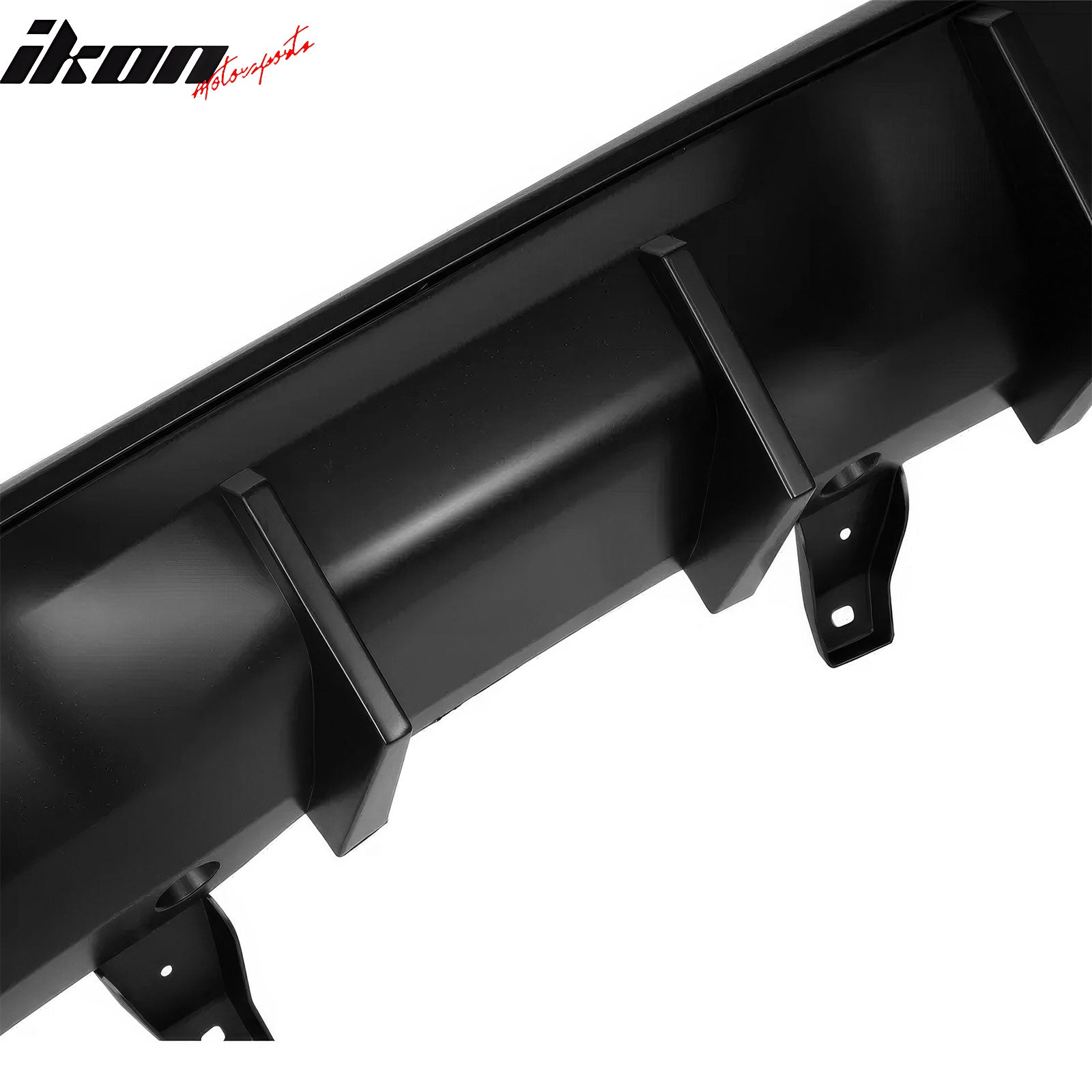 Fits 11-24 Dodge Durango Rear Bumper Lip Diffuser Matte Black V2 Valance Canard