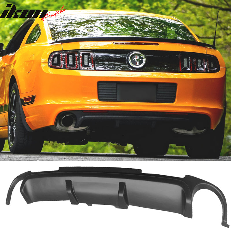 2013-2014 Ford Mustang V6 GT CS Boss302 Style Rear Bumper Diffuser PP