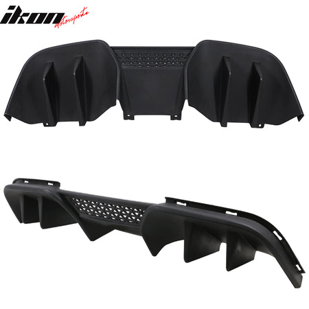 Fits 15-17 Ford Mustang R-Spec V2 Lower Rear Diffuser For PREMIUM Bumper