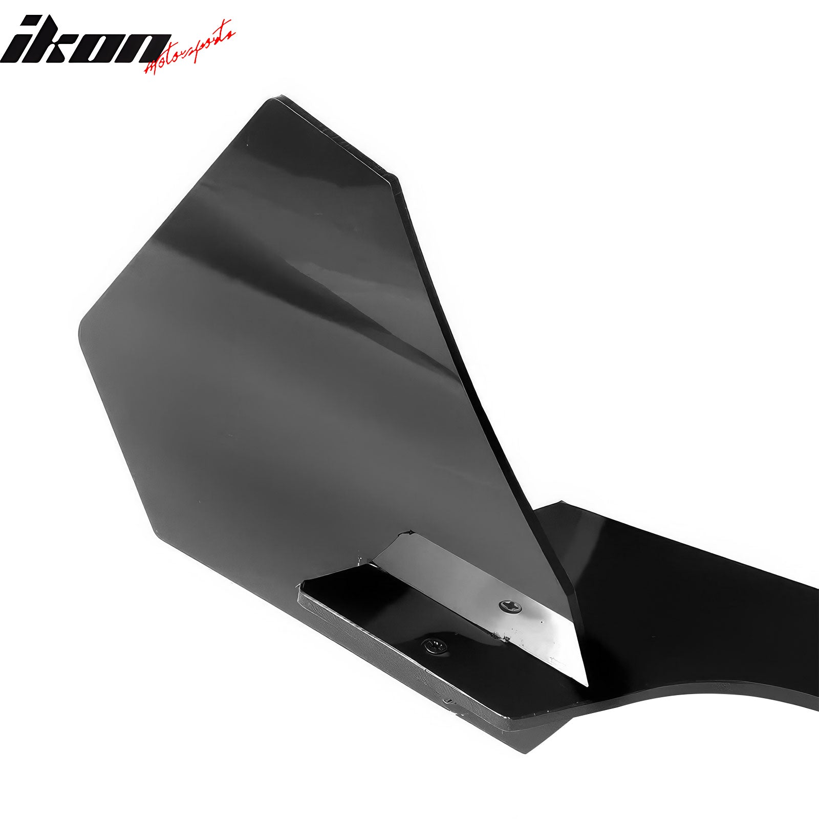 Fits 18-21 Ford Mustang EcoBoost Rear Bumper Diffuser Splitters Gloss Black ABS