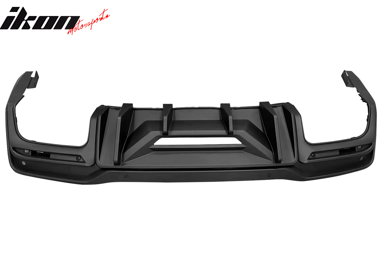 Fits 24-25 Mustang 7th Gen S650 Rock Style PP Rear Bumper Diffuser Matte Black