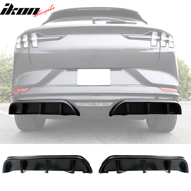 2021-2024 Ford Mustang Mach-E GT Matte Black Rear Bumper Lip Diffuser