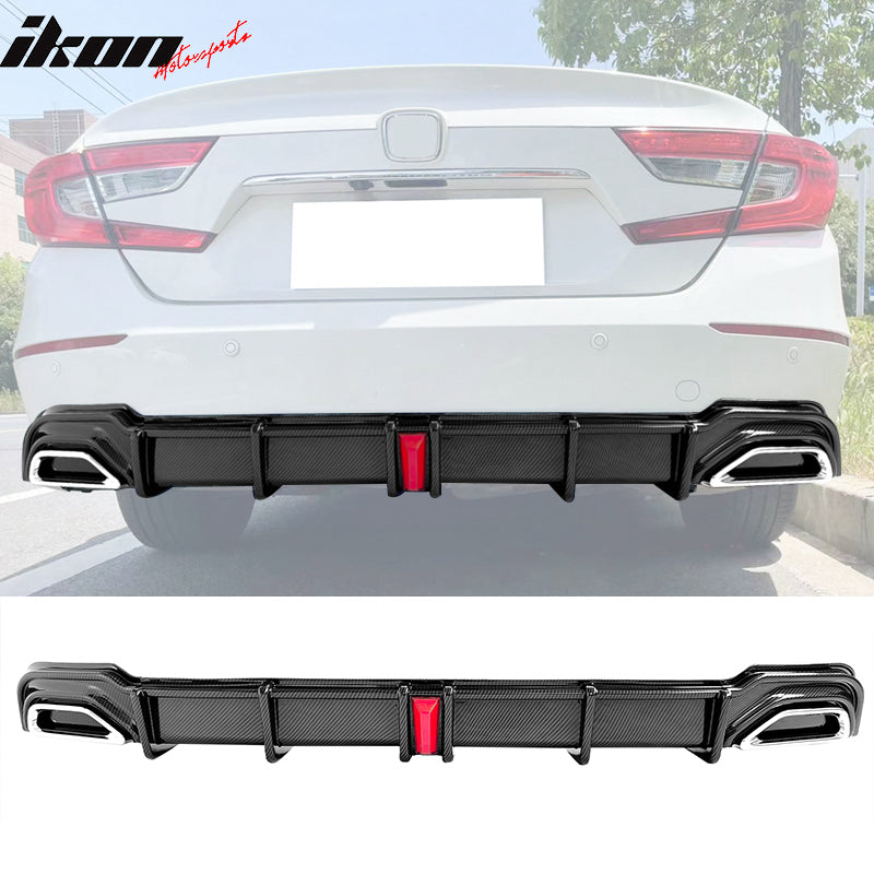 Fits 18-22 Honda Accord Hybrid LED Rear Bumper Lip Diffuser Spoiler