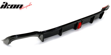 Fits 18-22 Honda Accord Sport LED Rear Bumper Lip Diffuser Spoiler Gloss Black