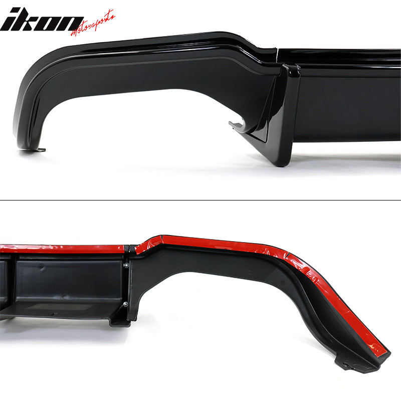 Fits 18-22 Honda Accord Sport LED Rear Bumper Lip Diffuser Spoiler Gloss Black