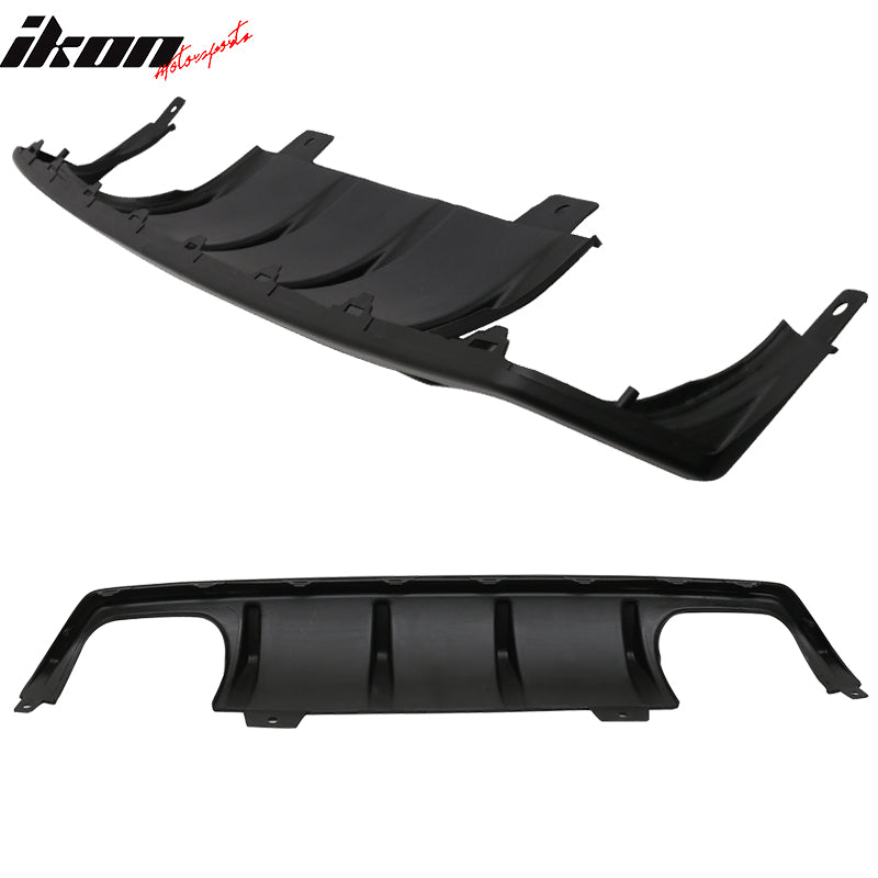 Fits 16-20 Honda Civic 10th Gen Sedan IKON Rear Bumper Diffuser Unpainted PP