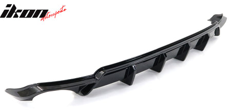 Fits 22-24 Honda Civic 11th FE-C Style Rear Bumper Lip Diffuser Spat Gloss Black