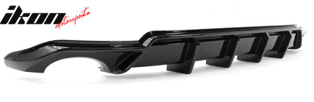 For 22-24 Honda Civic 11th FE-C Style Rear Bumper Lip Diffuser Apron Gloss Black