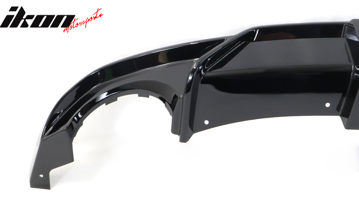 Fits 22-24 Honda Civic 11th FE-C Style Rear Bumper Lip Diffuser Spat Gloss Black