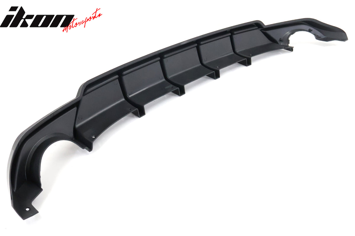 Fits 22-24 Honda Civic 11th FE-C Style Rear Bumper Lip Diffuser Spat Gloss Black