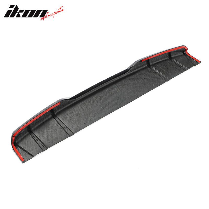 Fits 22-24 Honda Civic Sedan HPD Style Carbon Fiber Rear Bumper Lip Diffuser Fin