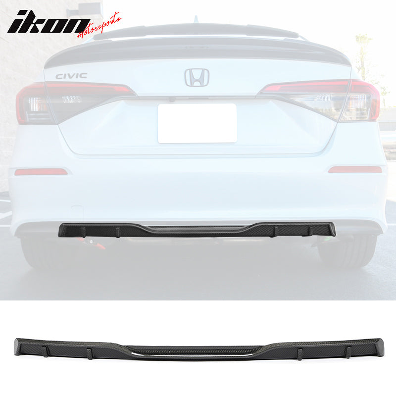 2022-2024 Honda Civic Sedan HPD Style Rear Diffuser Carbon Fiber