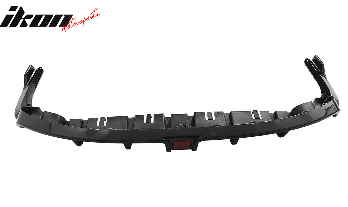 Fit 22-24 Civic EX/Touring/Si Sedan 3PC Rear Diffuser W/LED+Dual Tip