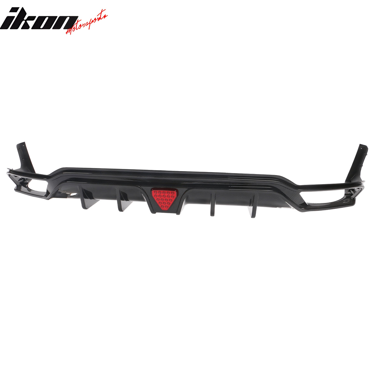 Fits 22-24 Civic Hatchback Carbon Fiber Print Rear Diffuser W/ Corner Spats PP