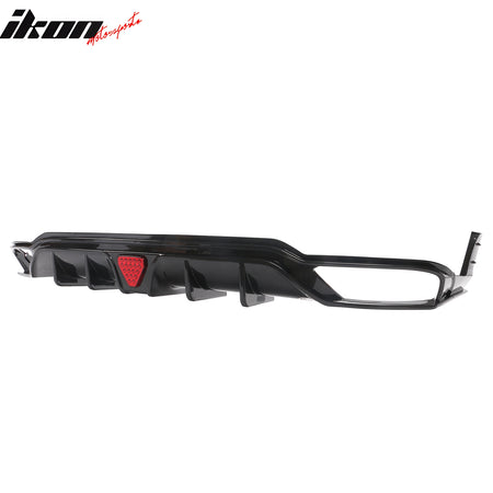 Fits 22-24 Civic Hatchback Carbon Fiber Print Rear Diffuser W/ Corner Spats PP