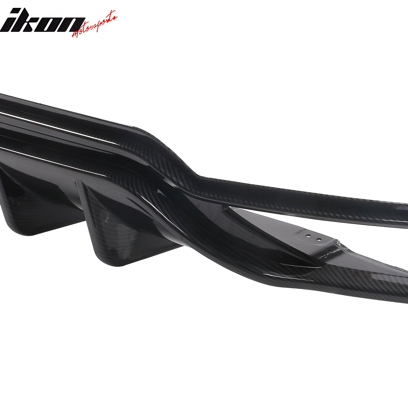 Fits 22-24 Civic Hatchback Carbon Fiber Print Rear Diffuser W/ Corner Spats PP