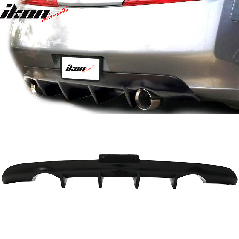 2003-2007 Infiniti G35 Coupe JDM Style Unpaint Rear Bumper Diffuser PU