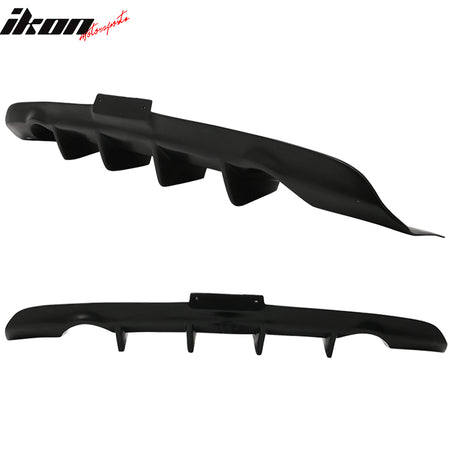 Rear Bumper Diffuser Compatible With 2003-2007 Infiniti G35 Coupe, JDM Style PU Splitter Spoiler Valance Chin Diffuser Body kit by IKON MOTORSPORTS,  2004 2005