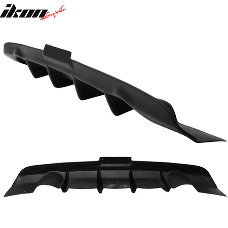 Fits 03-07 Infiniti G35 Coupe Ikon Aero 4Fin Rear Bumper Valance Add-On Diffuser