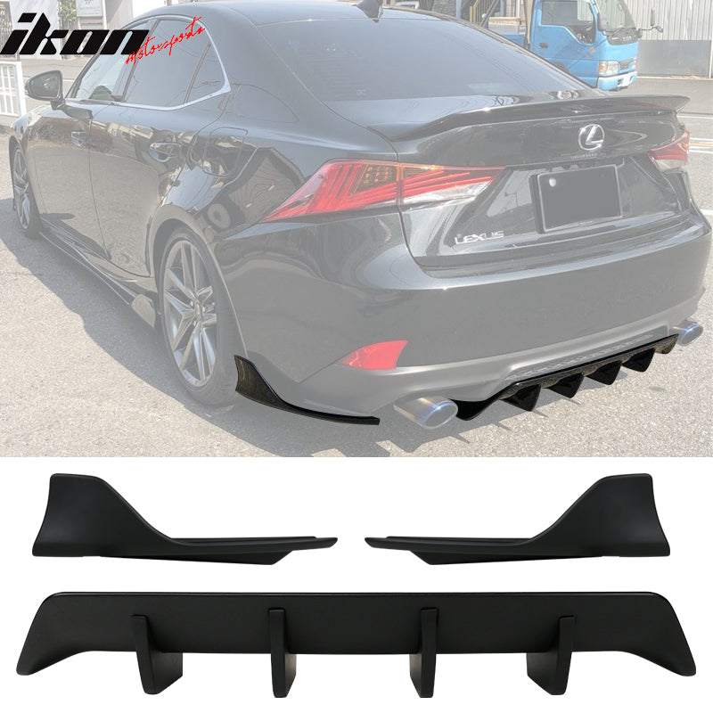 2017-2020 Lexus IS F Sport Type A Rear Diffuser Spiltter & Spats