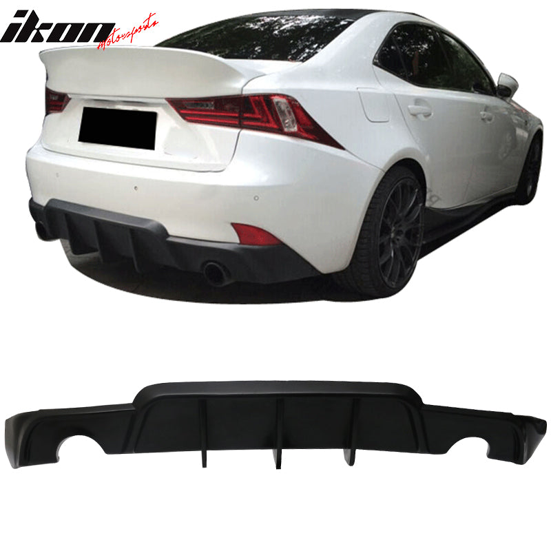 2014-2016 Lexus IS 250 IS350 W Style Rear Bumper Lip Diffuser PU