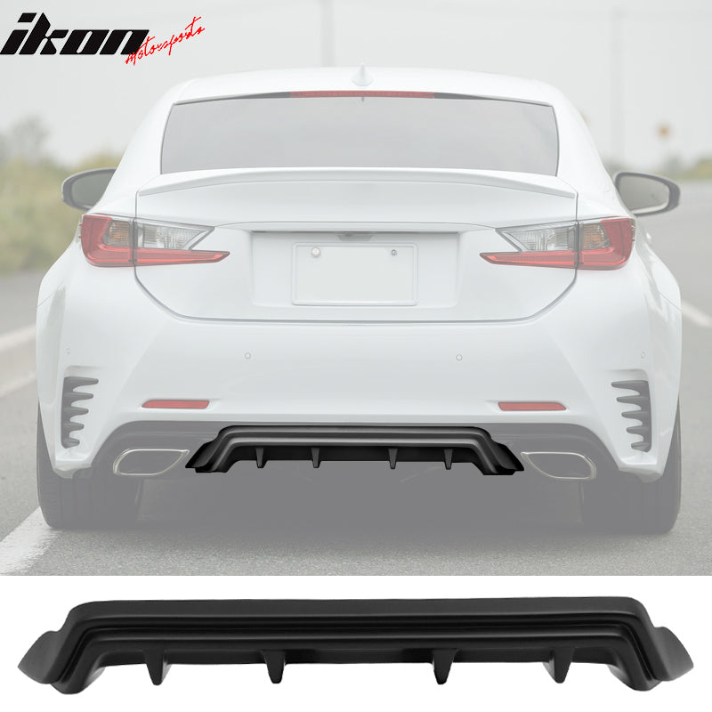 2015-2017 Lexus RC300 350 F-Sport Silkblaze Type Unpainted Diffuser PP