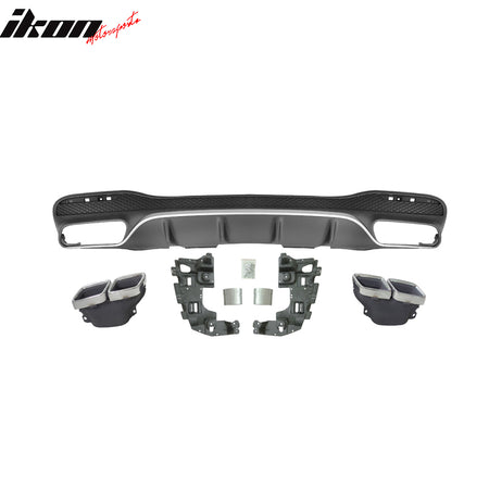 Fits 16-18 Benz GLE-Class Rear Diffuser Kit Unpainted PP