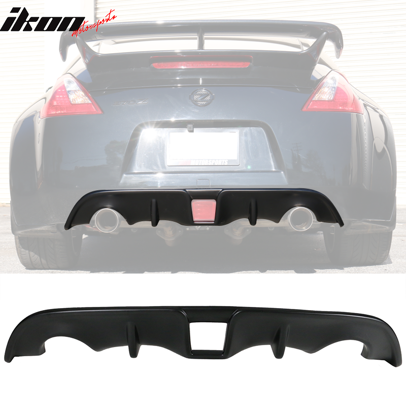 2009-2020 Nissan 370Z GT Style Unpainted Rear Bumper Diffuser PP