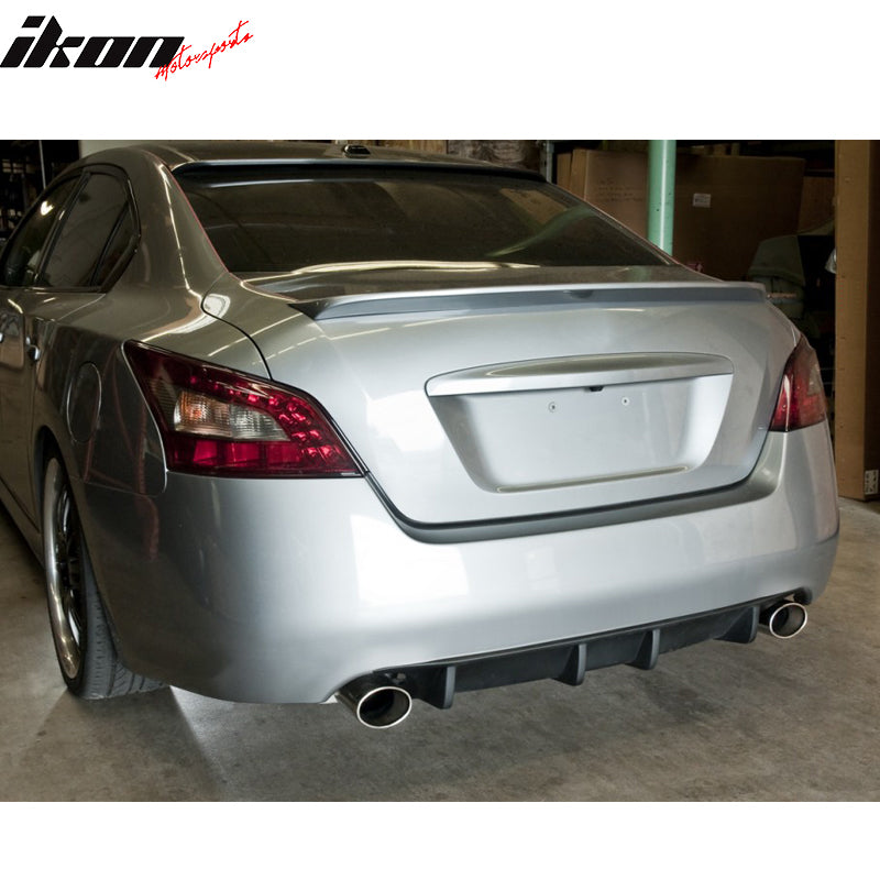 Fits 09-15 Nissan Maxima 7th Under Diffuser Rear Bumper Lip Spoiler ST Style PU