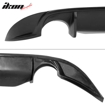 Fits 16-18 Nissan Maxima Rear Bumper Lip Diffuser Valance Kit Unpainted Black PU