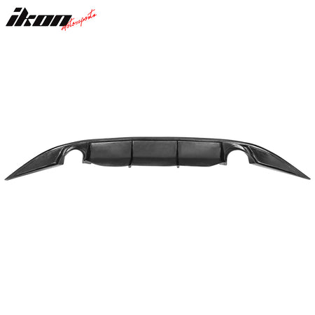 Fits 16-18 Nissan Maxima Rear Bumper Lip Diffuser Valance Kit Unpainted Black PU