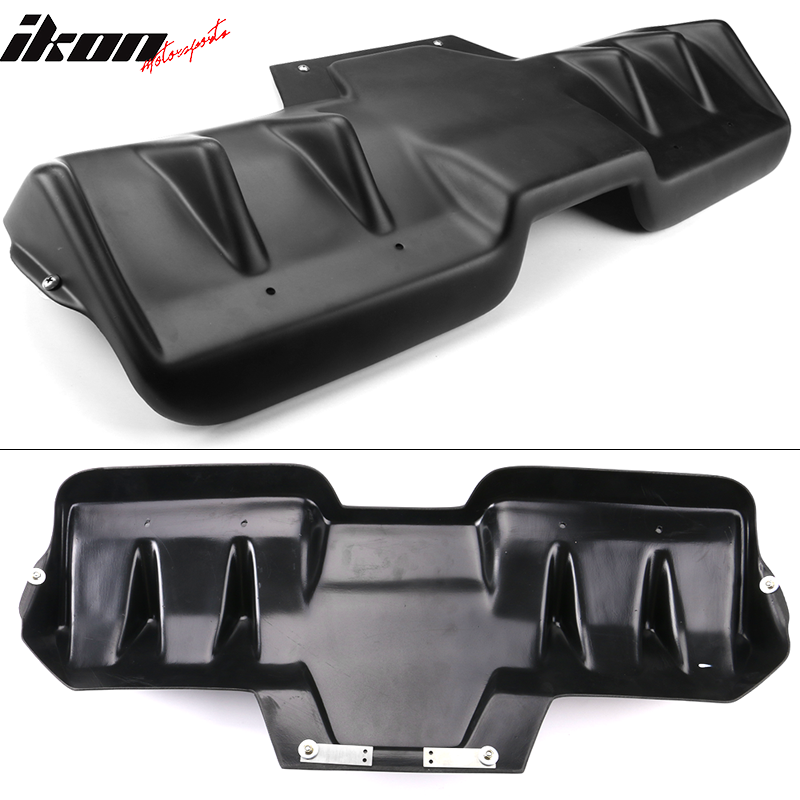 Fits 15-21 Subaru WRX STI Rear Bumper Lip Diffuser Matte Black Splitter Spats PP