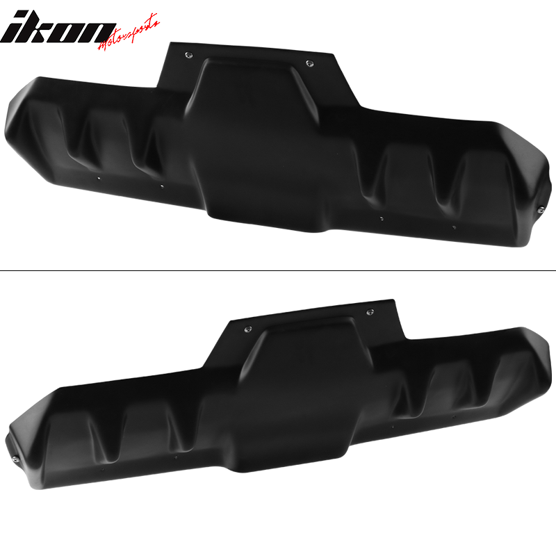 Fits 15-21 Subaru WRX STI Rear Bumper Lip Diffuser Matte Black Splitter Spats PP