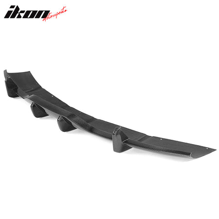 Fits 21-23 Tesla Model S Carbon Fiber V Style Rear Bumper Lip Diffuser Gloss