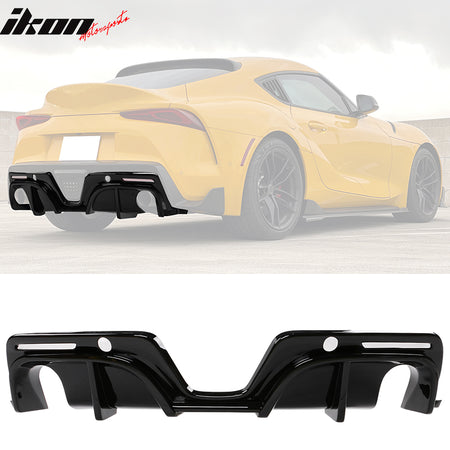 Fits 20-23 Toyota GR Supra A90 IKON Style Rear Bumper Diffuser PP