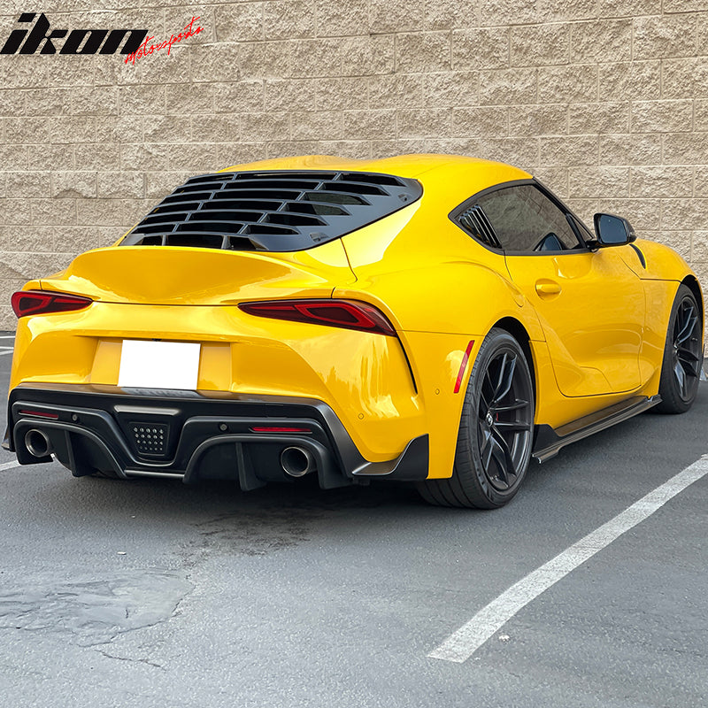 Fits 20-23 Toyota GR Supra A90 IKON Style Rear Bumper Diffuser PP