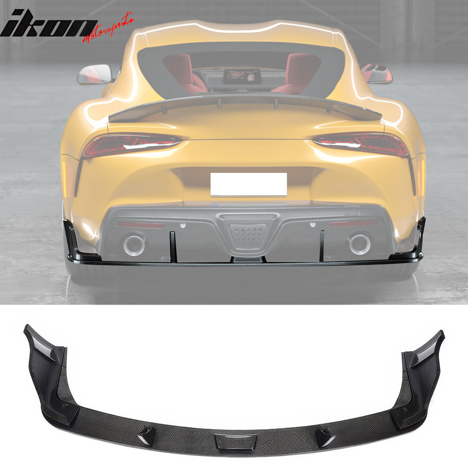 2020-2024 Toyota GR Supra MZ Spped Rear Bumper Lip Gloss Carbon Fiber