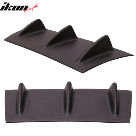 Compatible With 2008-2013 3 Series M3 E90 E92 E93 Rear Bumper Lip Diffuser 3 Fin Matte Black ABS