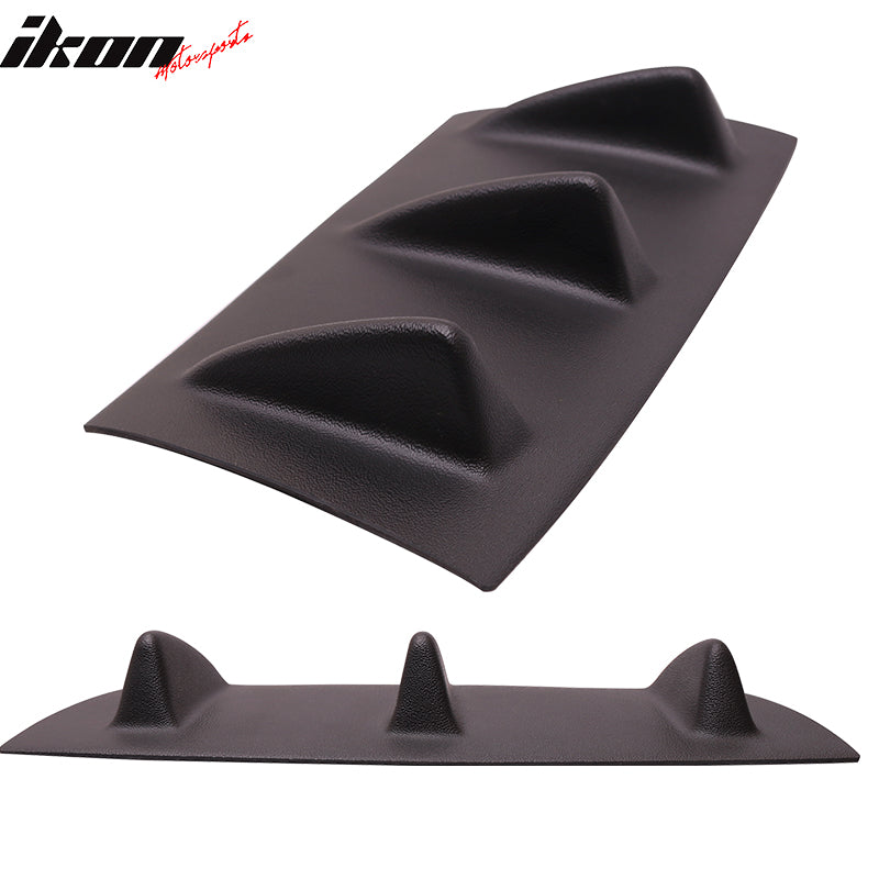 Fit 08-13 BMW 3 Series E90 E92 E93 V1 Rear Shark Fin Bumper Diffuser Matte Black