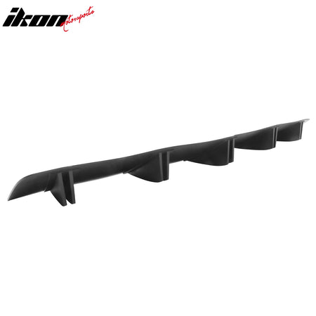 Universal 2PC Rear Diffuser Shark Fin Design 33 5 Fins - PP