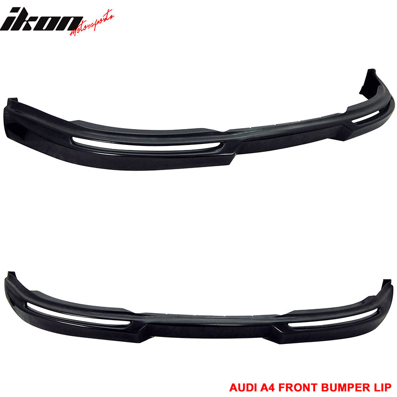 Fits 06-08 Audi A4 Euro A Style Front Bumper Lip Spoiler Splitter Unpainted PU