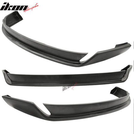 Front Bumper Lip Compatible With 1996-2001 AUDI A4, TYPE-O Style PU Black Front Lip Spoiler Splitter Air Dam Chin Diffuser Add On by IKON MOTORSPORTS, 1997 1998 1999 2000