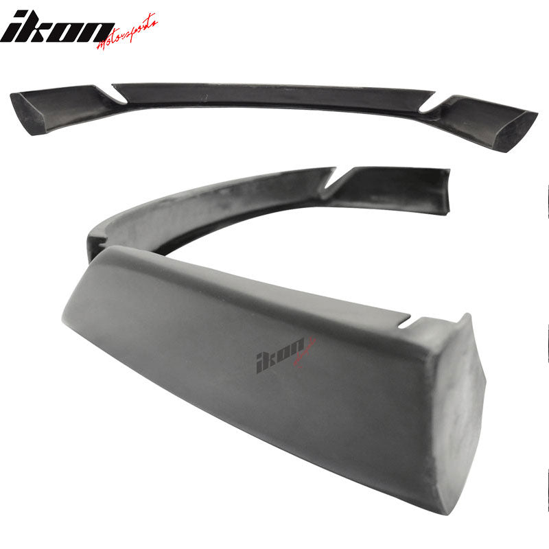 Fits 96-01 Audi A4 B5 Type-on Style Front Bumper Lip Spoiler Unpainted Black PU