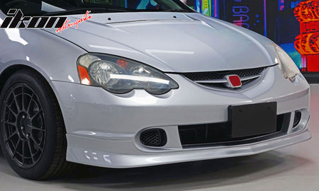 Fits 02-04 Acura RSX DC5 TR Style Front Bumper Lip Spoiler Unpianted Black PU